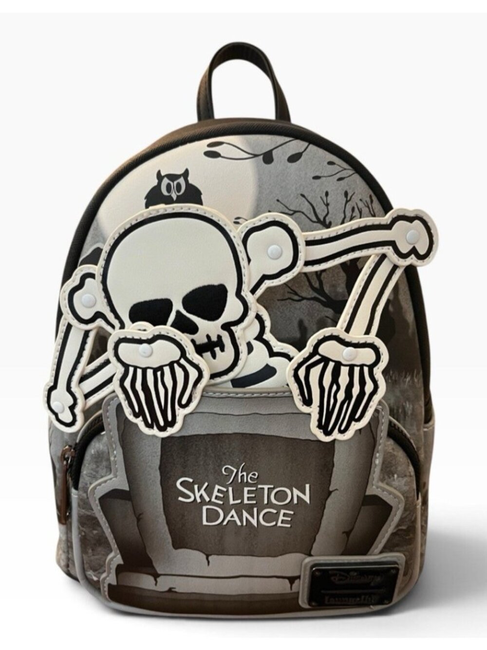 Loungefly The Skeleton Dance 95th Ann Glow Mini Backpack Halloween Movable NWT